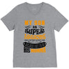 My Son Is Super Awesome His Momma V-Neck Tee