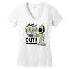 guac you out Women's V-Neck T-Shirt