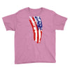 july 4th flag Youth Tee