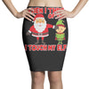 touch my elf christmas fun and naughty Pencil Skirts