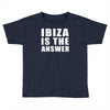 ibiza is the answer Toddler T-shirt