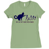 my cat ate your stick family Ladies Fitted T-Shirt