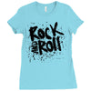 rock music r Ladies Fitted T-Shirt