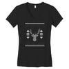 ugly deer christmas Women's V-Neck T-Shirt