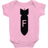 dropping f bomb Baby Bodysuit
