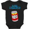 i am duff man homer cult funny retro Baby Bodysuit