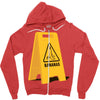 caution bananas Zipper Hoodie