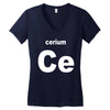 cerium Women's V-Neck T-Shirt