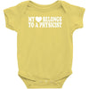 my heart physicist Baby Onesie