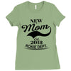 New Mom 2018 Rokie Dept. Ladies Fitted T-Shirt