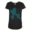 six hexagonal best trending Maternity Scoop Neck T-shirt