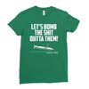 lets bomb the shit outta them Ladies Fitted T-Shirt