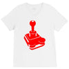 joystick game V-Neck Tee