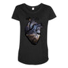 galaxy heart Maternity Scoop Neck T-shirt