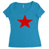 red star army Women's Triblend Scoop T-shirt