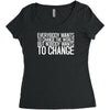 change Women's Triblend Scoop T-shirt