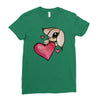 bunny rabbit love Ladies Fitted T-Shirt
