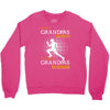the best grandpas go running Crewneck Sweatshirt
