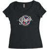 pop's barber shop Women's Triblend Scoop T-shirt