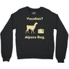vacation, alpaca bag Crewneck Sweatshirt