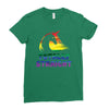Totally Straight Lgbt Unicorn Ladies Fitted T-Shirt
