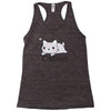 funny cat science t shirt Racerback Tank