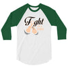 Fight For a Cure Uterine Cancer Awareness 3/4 Sleeve Shirt