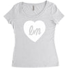little mix logo heart Women's Triblend Scoop T-shirt