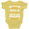 Super Cool Mother In Law Of A Freaking Awesome Son In Law Baby Onesie