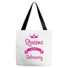 queens are born in february Tote Bags