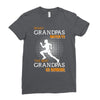 the best grandpas go running Ladies Fitted T-Shirt