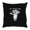 my puns are Throw Pillow