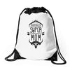 nevertheless she persisted super mom Drawstring Bags