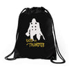 god of thunder Drawstring Bags