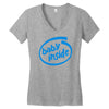 baby inside Women's V-Neck T-Shirt