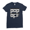 pop off square Ladies Fitted T-Shirt