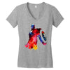 full color Women's V-Neck T-Shirt