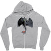 toothless on your back Zipper Hoodie