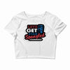 star spangled hammered Crop Top