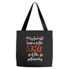 my favorite season is the fall of the patriarchy Tote Bags