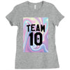 Holographic Team 10 Ladies Fitted T-Shirt