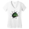 Hulk Fist Women's V-Neck T-Shirt