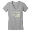 ich hab eine sch&ouml;ne tochter Women's V-Neck T-Shirt