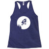 moon alien predator Racerback Tank