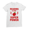 Reading Is My Superpower Ladies Fitted T-Shirt