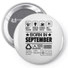 Born In September Pin-back button