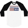 underwood 2016 flag house of cards 3/4 Sleeve Shirt