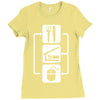 v2 eat sleep computer mouse Ladies Fitted T-Shirt
