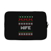 ugly christmas wife Laptop sleeve