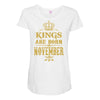 kings are born  november Maternity Scoop Neck T-shirt